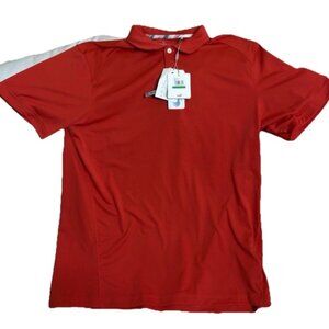 Puma Mens Volition America Folds of Honor Polo Shirt Red Military Golf L